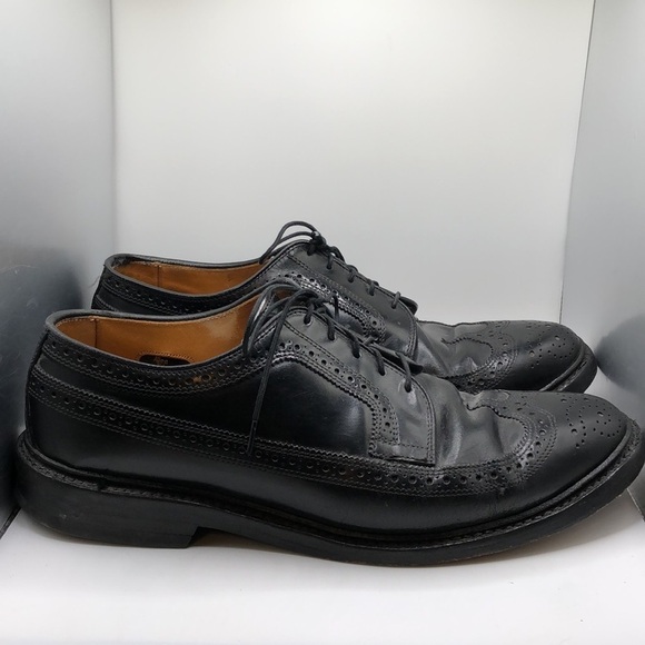 Allen Edmonds MacNeil Dress Shoes Wingtip Leather Black Discontinued Mens 8.5D main image 8